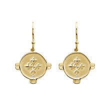 Load image into Gallery viewer, Murkani - Hope Earrings White Topaz - Gold