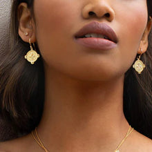 Load image into Gallery viewer, Murkani - Hope Earrings White Topaz - Gold