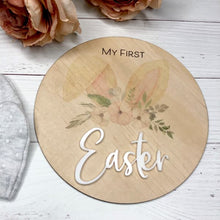 Load image into Gallery viewer, My First Easter - Bunny Ears Plaque