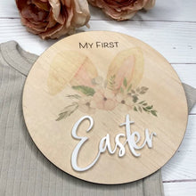 Load image into Gallery viewer, My First Easter - Bunny Ears Plaque