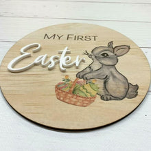 Load image into Gallery viewer, My First Easter - Bunny Plaque