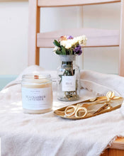 Load image into Gallery viewer, Botanical Glass Jar Candle - Black Amber Lavender