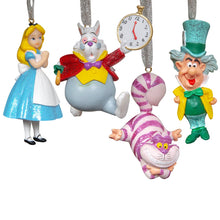 Load image into Gallery viewer, Disney Christmas By Widdop And Co Hanging Ornaments: Alice In Wonderland (Set Of 4)