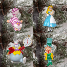 Load image into Gallery viewer, Disney Christmas By Widdop And Co Hanging Ornaments: Alice In Wonderland (Set Of 4)