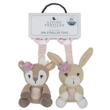 Load image into Gallery viewer, 2pk Stroller Toys - Fawn & Bunny