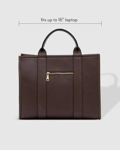 Manhattan Tote Bag - Chocolate