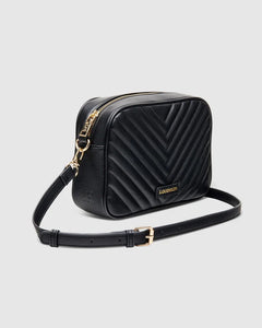 Anastasia Crossbody Bag - Qulted Black