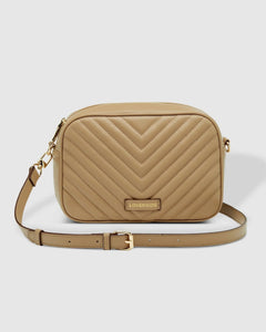 Anastasia Crossbody Bag - Quilted Coffee