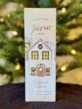 Load image into Gallery viewer, Paddywax: Holiday White Ceramic House Incense Cone Holder Teakwood Tobacco