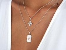 Load image into Gallery viewer, Murkani-Stirling Silver Hanging Rectangle Necklace