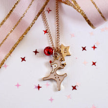 Load image into Gallery viewer, Lauren Hinkley-Jingle Bell Reindeer Necklace