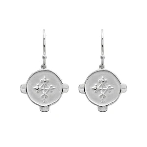 Murkani - Hope Earrings White Topaz - Sterling Silver