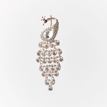 Load image into Gallery viewer, Ornament Peacock Crystal Rose Gold 10cml