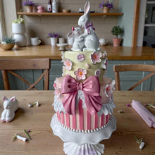 Load image into Gallery viewer, Easter Blossoms Bow Cake