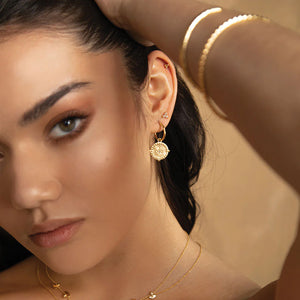 Murkani - Small Hoop Earrings - Gold