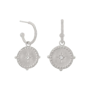 Murkani - Small Hoop Earrings - Silver