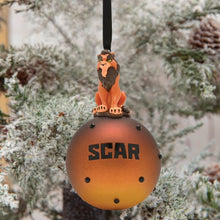 Load image into Gallery viewer, Disney Christmas Glass Bauble: Scar