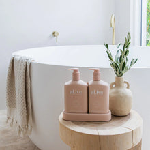 Load image into Gallery viewer, al.ive - Wash &amp; Lotion Duo + Tray - Applewood &amp; Goji Berry