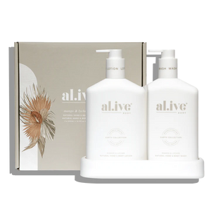 Al.ive - Wash & Lotion Duo + Tray - Mango & Lychee