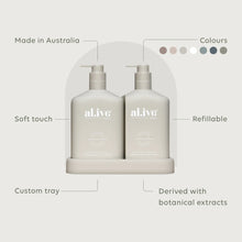 Load image into Gallery viewer, Al.ive - Wash &amp; Lotion Duo + Tray - Sea Cotton &amp; Coconut