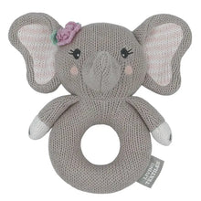 Load image into Gallery viewer, Ella the Elephant Knitted Rattle