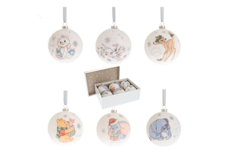 Disney Magical Christmas Asst Baubles (Set of 6)