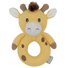 Load image into Gallery viewer, Noah the Giraffe Knitted Rattle