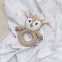 Load image into Gallery viewer, Ava the Fawn Knitted Rattle