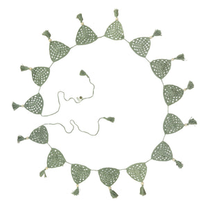 O.B. Designs - Crochet Bunting Flag - Sage
