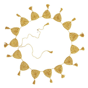 O.B. Designs - Crochet Bunting Flag - Turmeric