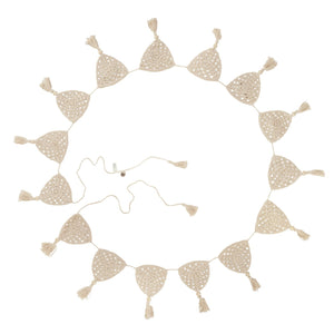 O.B. Designs - Crochet Bunting Flag - Vanilla