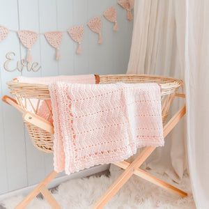 O.B. Designs - Crochet Bunting Flag - Peach