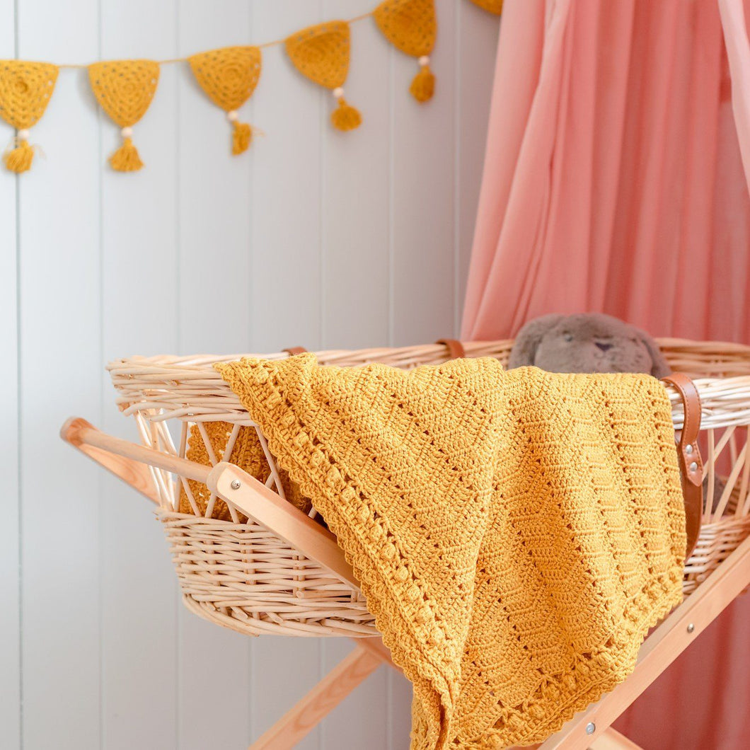 O.B. Designs - Crochet Bunting Flag - Turmeric