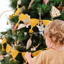 Load image into Gallery viewer, O.B. Designs - Crochet Bunting Flag - Turmeric