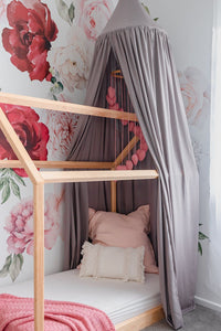 O.B. Designs - Soft Grey Linen Canopy | Boho Luxurious Canopies | Handmade