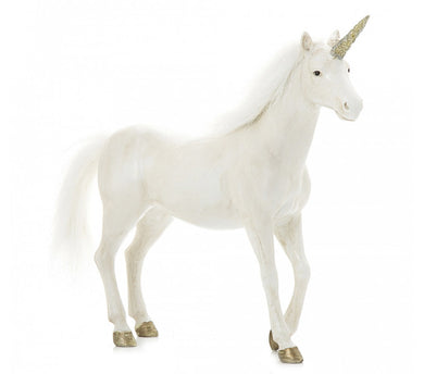 White Unicorn with Golden Horn
