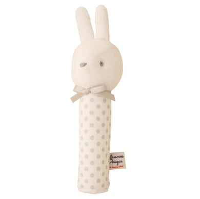 Coco Bunny Squeaker - White and Grey