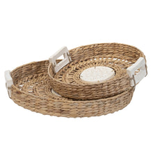Load image into Gallery viewer, Portico Water Hyacinth Round  Tray  - Large (pick up only)