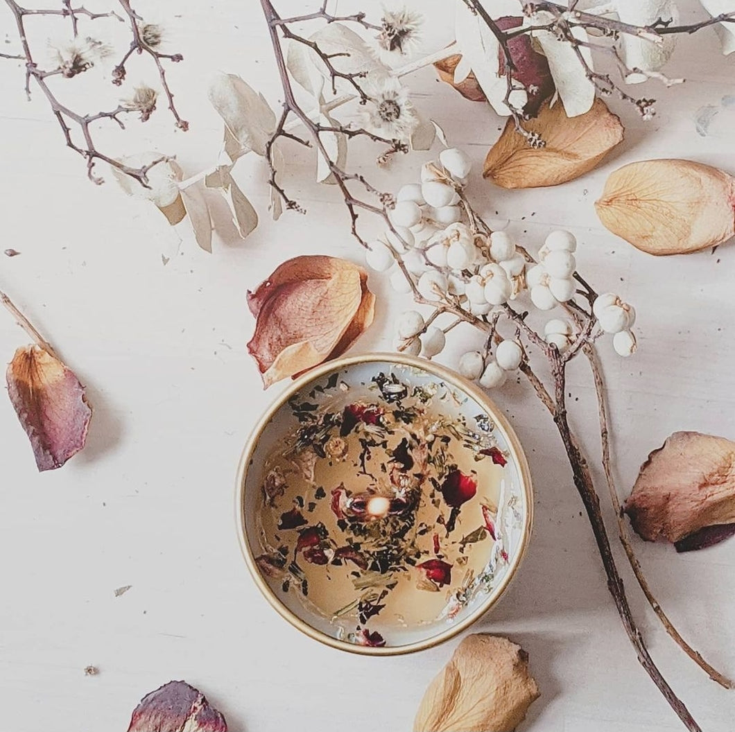 Botanical Art Tin Candle - Lavender Ylang Ylang