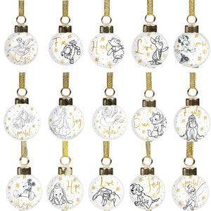 Disney Collectible Ceramic Mini Baubles – Set of 15