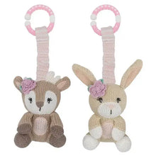 Load image into Gallery viewer, 2pk Stroller Toys - Fawn &amp; Bunny