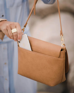 Hampton Crossbody Bag - Camel