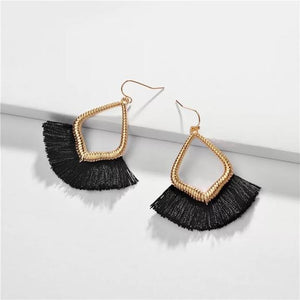 Tassel Earrings - Black