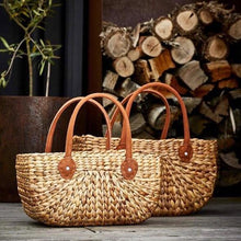 Load image into Gallery viewer, Harvest Baskets with Suede Handles set of 2  - Robert Gordon