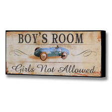 Boys Room - Girls Not Allowed Plague/Sign